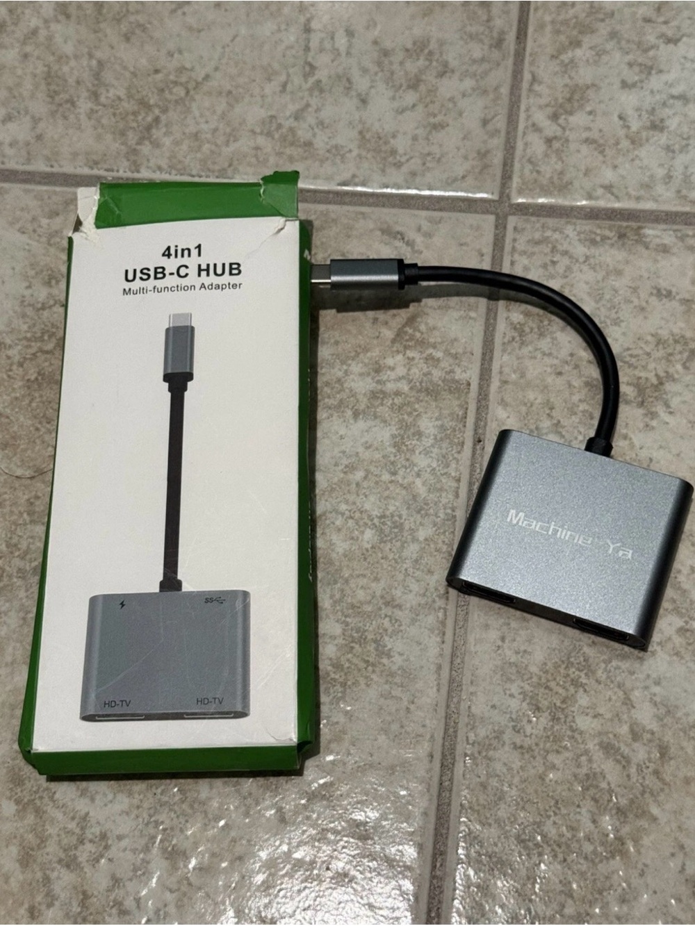 4 In 1 USB C Hub Type C To PD